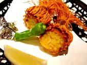 揚物　海老のしんじょう揚げ